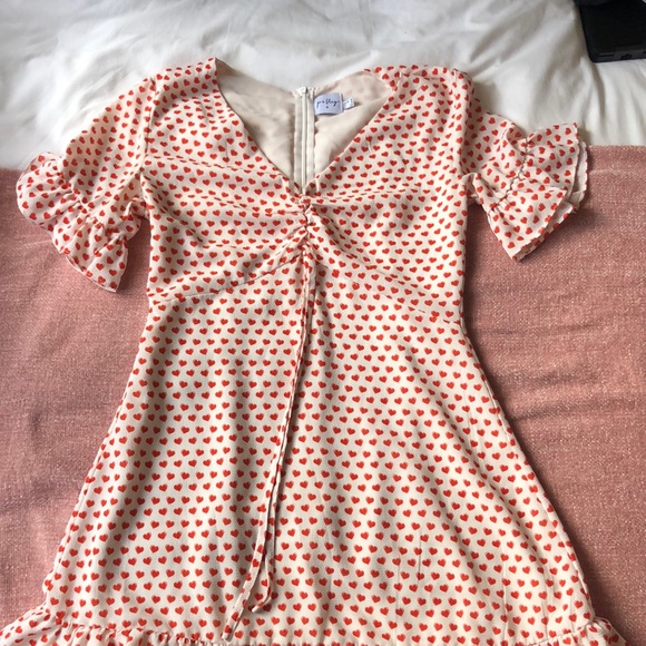 Princess Polly Eris Mini Dress Red/White - Picture 3 of 4